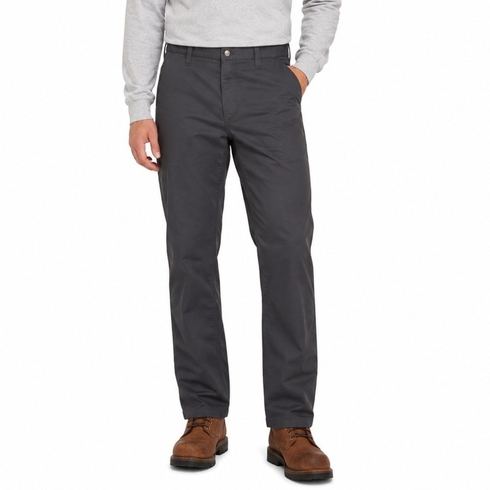 Carhartt‎ Rugged Flex Work Pants Mens 42x32 Gray Canvas Utility Straight Leg
